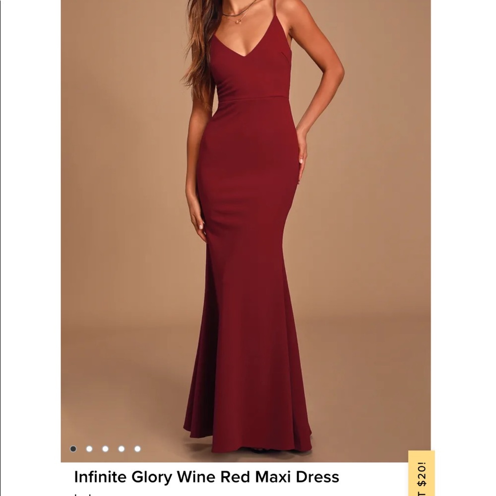 Lulu’s Infinite Glory Maxi Dress - Wine Burgundy